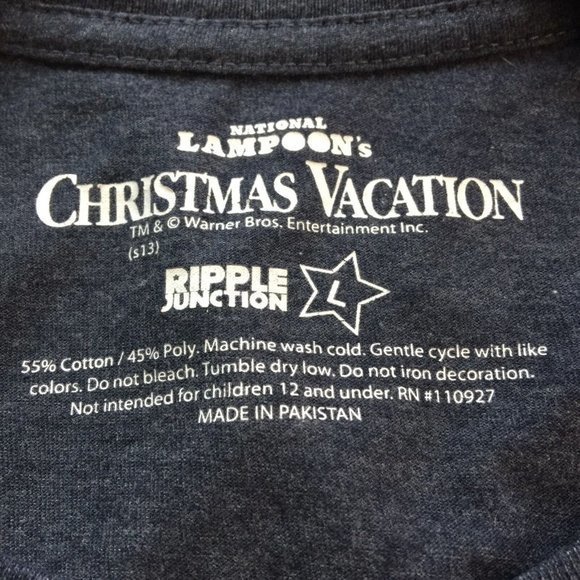 National Lampoons Christmas‎ Vacation Griswold T-Shirt Shirt Blue L Large - Picture 4 of 10